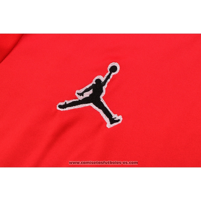 Chandal del Paris Saint-Germain Jordan 22-23 Manga Corta Rojo - Pantalon Corto